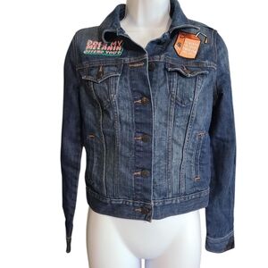 OLD NAVY Patch Denim Trucker Jacket Melanin S